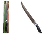 Нож кухонный филейный нерж сталь/карболит ручка 33см МХТ/5028